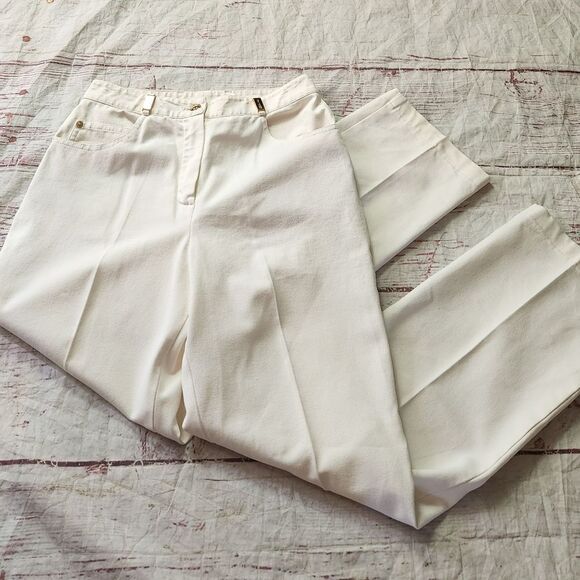 St. John Sport High Rise Straight Leg Jeans Size 4 - Picture 1 of 5